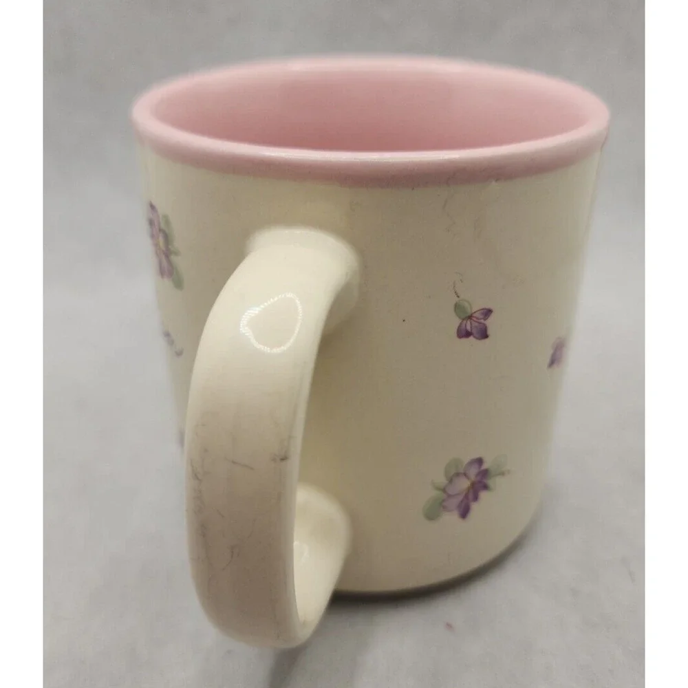 Vintage 1987 I‎ Love You Mom Coffee Cup Mug Lefton China Handpainted MS